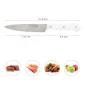 Cuchillo Husky Cocina 13 cm. Hoja Acero Inoxidable, Cuchillo Carne, Cuchillo Pescado, Cuchillo Chef, Mango Ergonómico Blanco Cuchillo Husky Cocina 13 cm. Hoja Acero Inoxidable, Cuchillo Carne, Cuchillo Pescado, Cuchillo Chef, Mango Ergonómico Blanco
