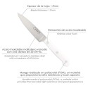 Cuchillo Husky Verduras 15 cm. Hoja Acero Inoxidable, Cuchillo Verduras, Cuchillo Cortar Verduras Mango Ergonómico Blanco