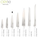 Cuchillo Husky Verduras 15 cm. Hoja Acero Inoxidable, Cuchillo Verduras, Cuchillo Cortar Verduras Mango Ergonómico Blanco