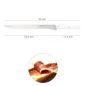 Cuchillo Husky Jamonero 25 cm. Hoja Acero Inoxidable, Cuchillo Jamón, Cuchillo Cortar Jamón Mango Ergonómico Blanco