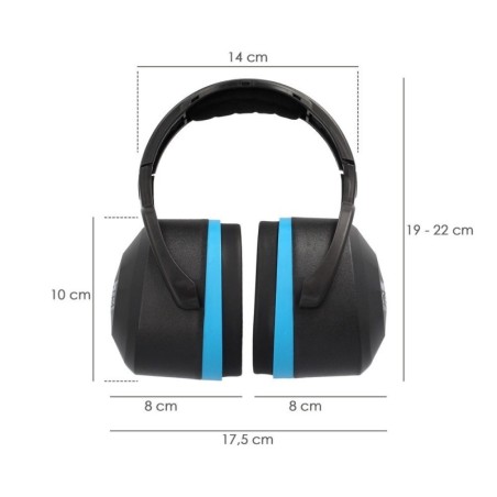 Protector Auditivo Cascos CE SNR 29 dB Trabajar, Dormir, Estudiar, Leer, Viajar, Ronquidos, Protección Auditiva Cascos