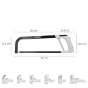 Arco Sierra Acero Con Empuñadura de Aluminio Angulo Corte Ajustable. Corta Acero, Aluminio, Madera, Plástico, Cobre