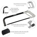 Arco Sierra Acero Con Empuñadura de Aluminio Angulo Corte Ajustable. Corta Acero, Aluminio, Madera, Plástico, Cobre