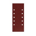 Lija Recambio Con Velcro 115x280 mm. con Agujeros Grano 80 (10 Piezas)