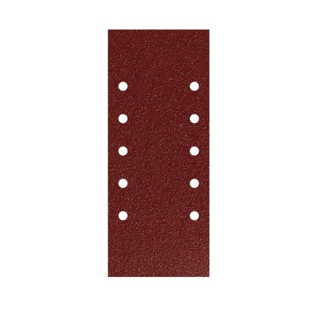 Lija Recambio Con Velcro 115x280 mm. con Agujeros Grano 80 (10 Piezas)