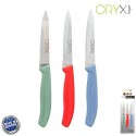 Cuchillo Nuuk Mondador Hoja Acero Inoxidable 9 cm. Colores Surtidos (Blíster 3 Piezas)