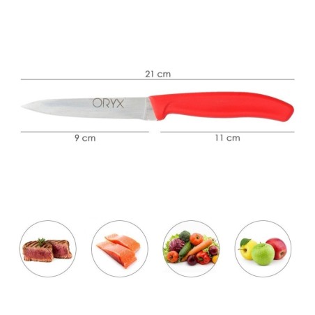 Cuchillo Nuuk Mondador Hoja Acero Inoxidable 9 cm. Colores Surtidos (Blíster 3 Piezas)