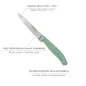 Cuchillo Nuuk Mondador Hoja Acero Inoxidable 9 cm. Colores Surtidos (Blíster 3 Piezas)