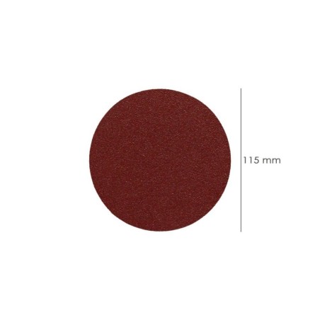 Lija Recambio Velcro Para Amoladora Diámetro 115 mm. Grano 80 (10 Piezas)