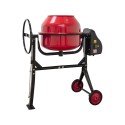 Hormigonera de 160L con motor de 650W, desmontable y fácil de montar. Ideal para espacios pequeños y trabajos en casa.