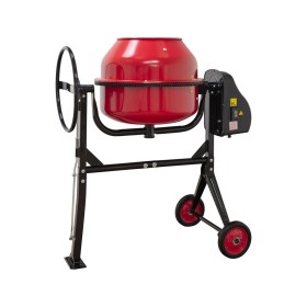 Hormigonera de 160L con motor de 650W, desmontable y fácil de montar. Ideal para espacios pequeños y trabajos en casa.