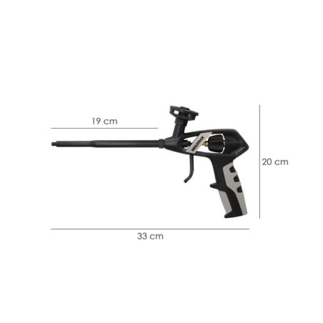 Pistola Para Espuma Poliuretano Recubrimiento Integro PTFE (Interior y Exterior) Pistola Calafatear, Rellenar, Sellar