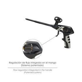 Pistola Para Espuma Poliuretano Recubrimiento Integro PTFE (Interior y Exterior) Pistola Calafatear, Rellenar, Sellar