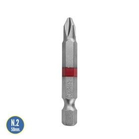 Puntas Largas Destornillador Phillips N.º 2 (2 Piezas). Acero S2 al Cromo Vanadio. Puntas Hexagonales, Destorpuntas,