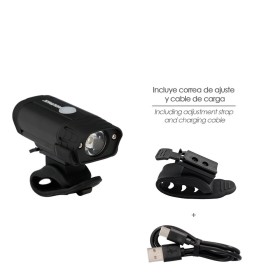 Luz Led Frontal Para Bicicleta / Patinete 400 Lúmenes (5 Modos) Batería Recargable USB