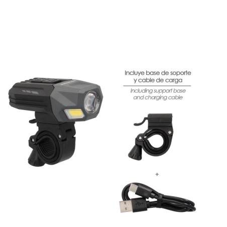 Luz Led Frontal Para Bicicleta / Patinete 800 Lúmenes (7 Modos) Batería Recargable USB