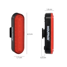 Luz Led Trasera Para Bicicleta / Patinete 100 Lúmenes (4 Modos) Batería Recargable USB