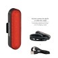 Luz Led Trasera Para Bicicleta / Patinete 100 Lúmenes (4 Modos) Batería Recargable USB Luz Led Trasera Para Bicicleta / Patinete 100 Lúmenes (4 Modos) Batería Recargable USB