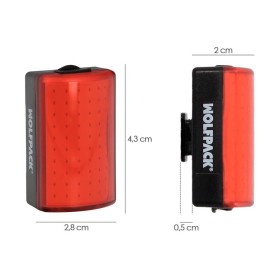 Luz Led Trasera Para Bicicleta / Patinete 120 Lúmenes (8 Modos) Batería Recargable USB