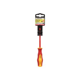Destornillador Plano Aislado Certificado VDE 1.000 V. Medida 0.5 x Diámetro 3.0 x 100 mm. Destornillador Seguridad Electricista