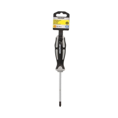 Destornillador Phillips Acero S2 Mango TPR Bimaterial. Medida PH 2 x Diámetro 6,0 x 100 mm. DIN5262.