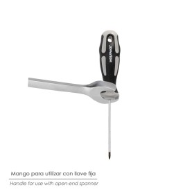 Destornillador Phillips Acero S2 Mango TPR Bimaterial. Medida PH 3 x Diámetro 8,0 x 150 mm. DIN5262.