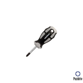 Destornillador Pozidriv Acero S2 Mango TPR Bimaterial. Medida pza. 1 x Diámetro 5 x 38 mm. DIN5262.