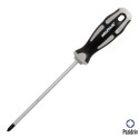 Destornillador Pozidriv Acero S2 Mango TPR Bimaterial. Medida pza. 2 x Diámetro 6 x 150 mm. DIN5262.