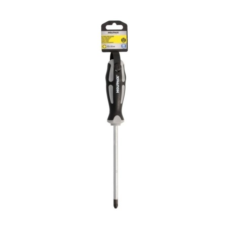 Destornillador Pozidriv Acero S2 Mango TPR Bimaterial. Medida pza. 3 x Diámetro 8 x 150 mm. DIN5262.