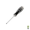Destornillador Plano Vaciado Acero S2 Mango TPR Bimaterial. Medida 0,8 x Diámetro 4,0 x 75 mm. DIN5265