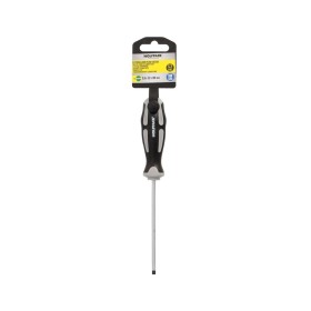 Destornillador Plano Vaciado Acero S2 Mango TPR Bimaterial. Medida 0,8 x Diámetro 4,0 x 100 mm. DIN5265