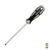 Destornillador Plano Vaciado Acero S2 Mango TPR Bimaterial. Medida 1,0 x Diámetro 5,0 x 125 mm. DIN5265