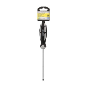 Destornillador Plano Vaciado Acero S2 Mango TPR Bimaterial. Medida 1,0 x Diámetro 5,0 x 125 mm. DIN5265