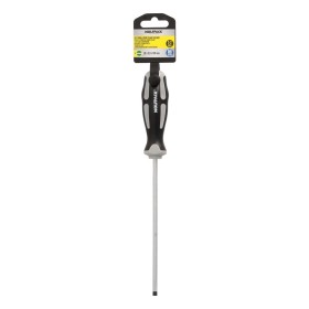 Destornillador Plano Vaciado Acero S2 Mango TPR Bimaterial. Medida 1,0 x Diámetro 5,0 x 150 mm. DIN5265
