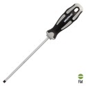 Destornillador Plano Vaciado Acero S2 Mango TPR Bimaterial. Medida 1,2 x Diámetro 6,0 x 150 mm. DIN5265