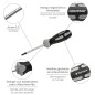 Destornillador Torx Acero S2 Mango TPR Bimaterial. Medida T06 x Diámetro 3,0 x 75 mm. Destornillador Torx Acero S2 Mango TPR Bimaterial. Medida T06 x Diámetro 3,0 x 75 mm.