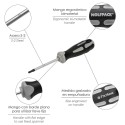 Destornillador Torx Inviolable Acero S2 Mango TPR Bimaterial. Medida T07 x Diámetro 3,0 x 75 mm.