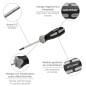 Destornillador Torx Inviolable Acero S2 Mango TPR Bimaterial. Medida T07 x Diámetro 3,0 x 75 mm. Destornillador Torx Inviolable Acero S2 Mango TPR Bimaterial. Medida T07 x Diámetro 3,0 x 75 mm.