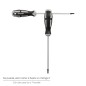 Destornillador Torx Inviolable Acero S2 Mango TPR Bimaterial. Medida T07 x Diámetro 3,0 x 75 mm. Destornillador Torx Inviolable Acero S2 Mango TPR Bimaterial. Medida T07 x Diámetro 3,0 x 75 mm.