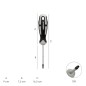 Destornillador Torx Inviolable Acero S2 Mango TPR Bimaterial. Medida T09 x Diámetro 3,0 x 75 mm. Destornillador Torx Inviolable Acero S2 Mango TPR Bimaterial. Medida T09 x Diámetro 3,0 x 75 mm.