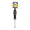Destornillador Torx Inviolable Acero S2 Mango TPR Bimaterial. Medida T10 x Diámetro 5,0 x 75 mm.