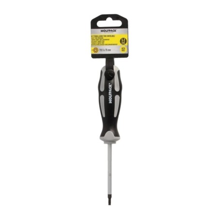 Destornillador Torx Inviolable Acero S2 Mango TPR Bimaterial. Medida T15 x Diámetro 5,0 x 75 mm.
