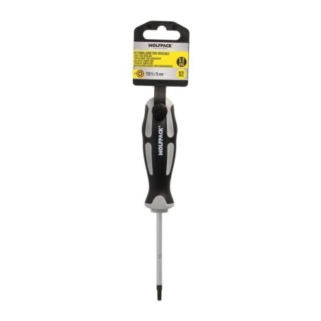 Destornillador Torx Inviolable Acero S2 Mango TPR Bimaterial. Medida T20 x Diámetro 5,0 x 75 mm.