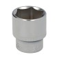 Llave Vaso 1/2" Hexagonal 30 mm. Perfil de 6 caras. Acero Cromo Vanadio, Aristas Redondas Llave Vaso 1/2" Hexagonal 30 mm. Perfil de 6 caras. Acero Cromo Vanadio, Aristas Redondas