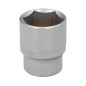 Llave Vaso 1/2" Hexagonal 27 mm. Perfil de 6 caras. Acero Cromo Vanadio, Aristas Redondas Llave Vaso 1/2" Hexagonal 27 mm. Perfil de 6 caras. Acero Cromo Vanadio, Aristas Redondas