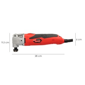 Herramienta Multifunción Oscilante 300 Watt. Con Accesorios 23.000 R.P.M. Variador Velocidad, Cambio Rápido Hoja, Cortar, Lijar