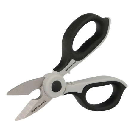 Tijeras Electricista 155 mm. Mango TPR Plus No tensión. Hojas Acero Inoxidable, Ergonómicas, Tijeras Cortar Cable, Pelacables