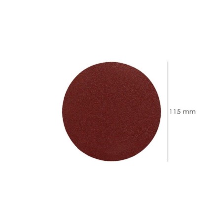 Lija Recambio Velcro Amoladora Diámetro 115 mm. grano 180 (10 Piezas)