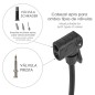 Bomba Aire 5,5 Bares Cuerpo Acero, Válvulas SCHRADER y PRESTA con Adaptadores. Bomba Bicicletas, Bomba coches Bomba Aire 5,5 Bares Cuerpo Acero, Válvulas SCHRADER y PRESTA con Adaptadores. Bomba Bicicletas, Bomba coches