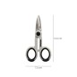 Tijeras Electricista 140 mm. Mango TPR No tensión. Hojas Acero Inoxidable, Ergonómicas, Tijeras Cortar Cable, Pelacables Tijeras Electricista 140 mm. Mango TPR No tensión. Hojas Acero Inoxidable, Ergonómicas, Tijeras Cortar Cable, Pelacables